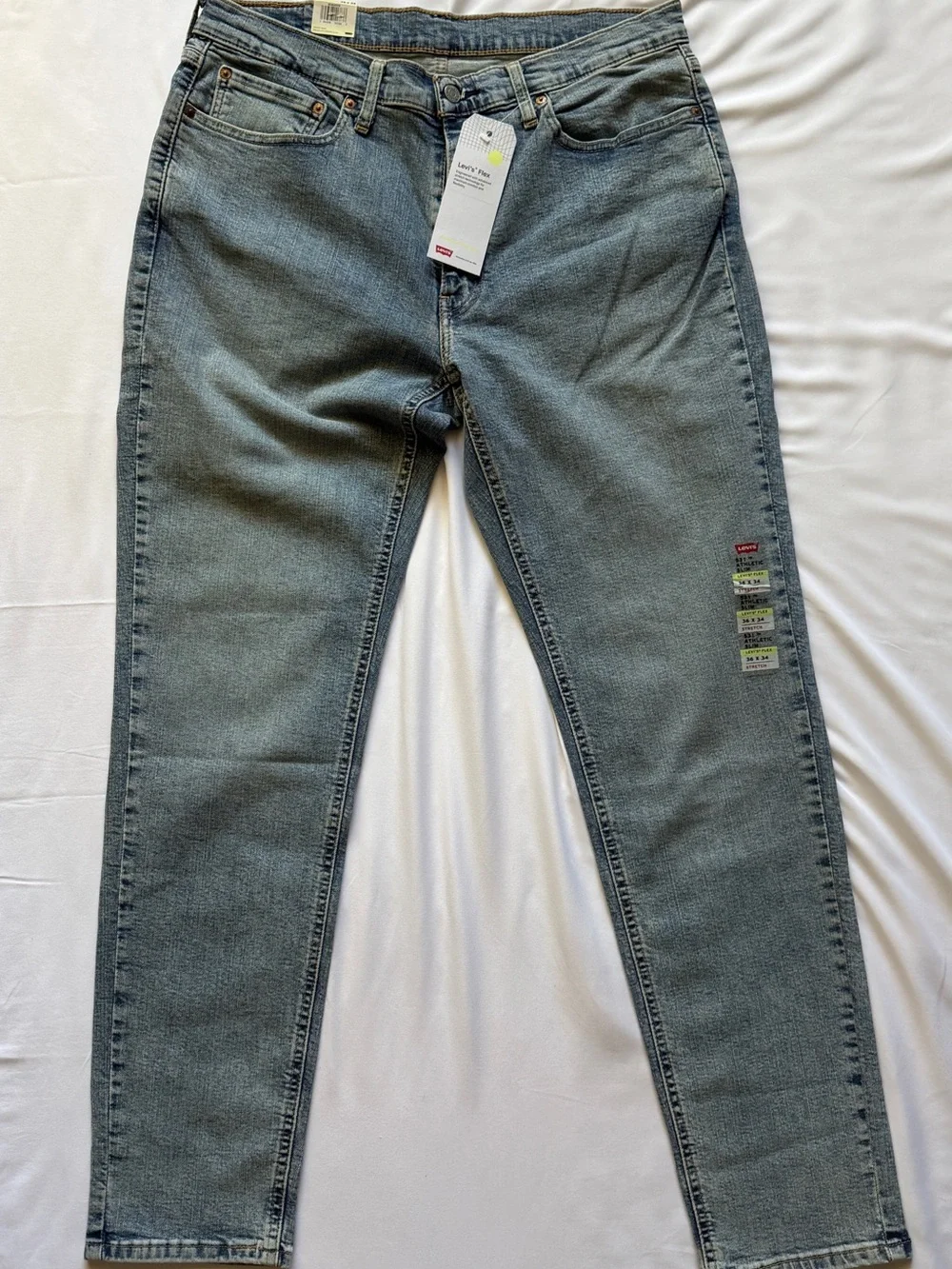 Levi’s 531 FLEX NWT 36x34 Light Blue Was Athletic Slim Stretch
